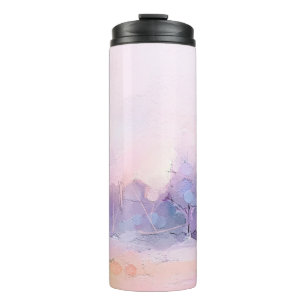 Abstract oil painting winter forest landscape. Sem Thermal Tumbler