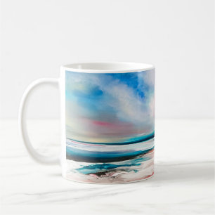 Abstract oil texture background. Paint on canvas. Coffee Mug