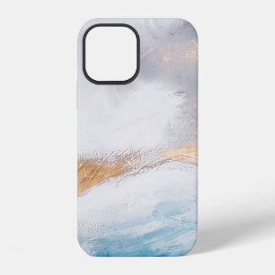 Abstract oil texture background. Paint on canvas. iPhone 12 Case