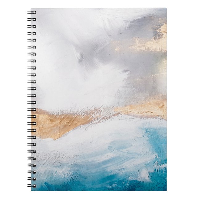 Abstract oil texture background. Paint on canvas.  Notebook (Front)