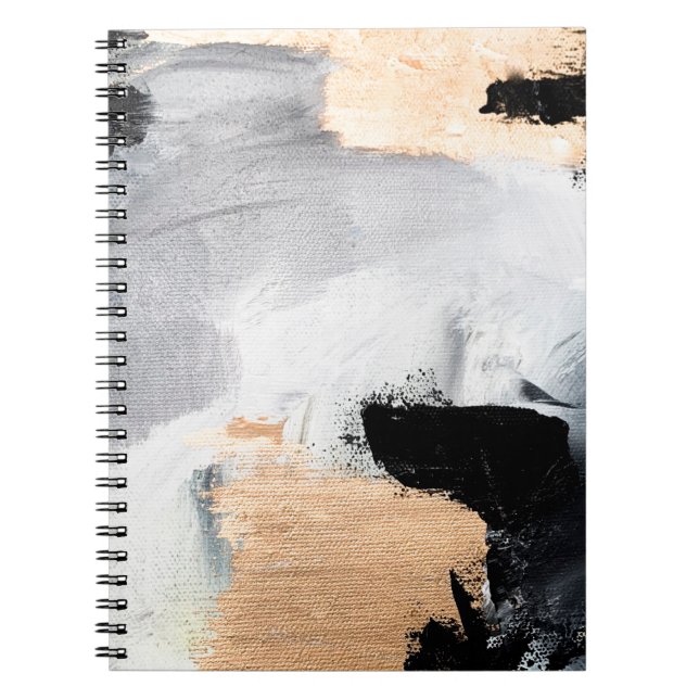 Abstract oil texture background. Paint on canvas.  Notebook (Front)