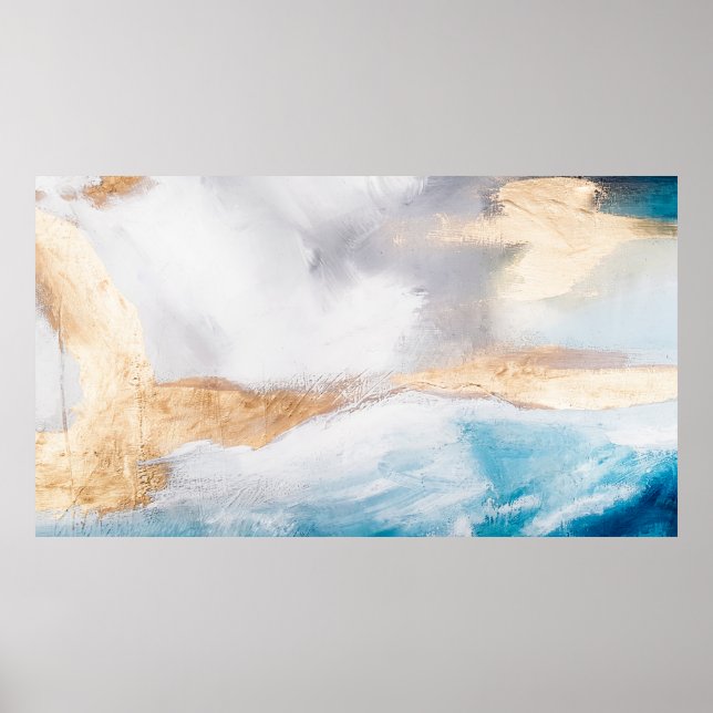 Abstract oil texture background. Paint on canvas.  Poster (Front)