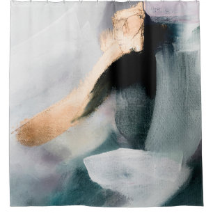 Abstract oil texture background. Paint on canvas.  Shower Curtain
