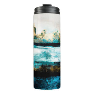 Abstract oil texture background. Paint on canvas.  Thermal Tumbler