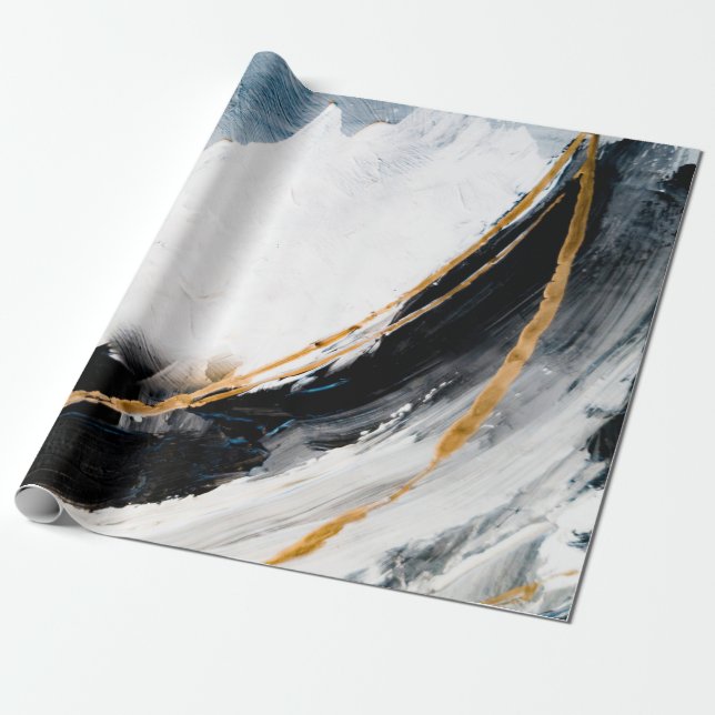 Abstract oil texture background. Paint on canvas.  Wrapping Paper (Unrolled)
