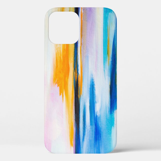 Abstract oil texture, sunset sea painting. Case-Mate iPhone case (Back)