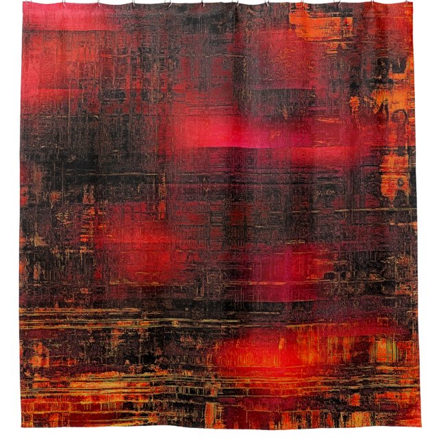 Abstract old background or faded grunge texture. W Shower Curtain (Front)