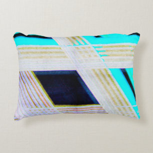 Abstract old grunge background with bright coloure decorative cushion