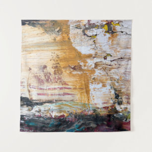 Abstract Old painting cracked textureabstract,agin Tapestry