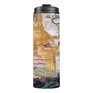 Abstract Old painting cracked textureabstract,agin Thermal Tumbler