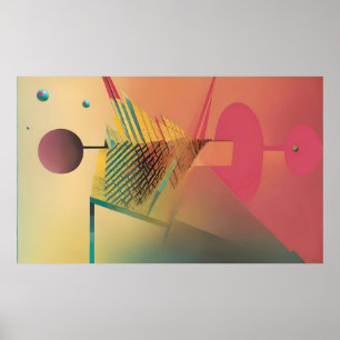 Abstract Olive Connection - Ken Gauge Art Poster