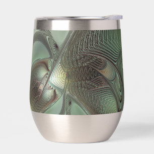 Abstract Olive Sage Green Gray Fractal Art Fantasy