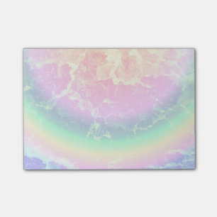 Abstract - On Fire with Psychedelic Rainbow Colour Post-it Notes