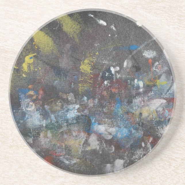 Abstract on Grey Coaster (Front)