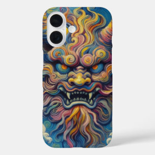 Abstract Oni demon clouds Van Gogh styled  iPhone 16 Case