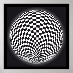 Abstract op art Poster
