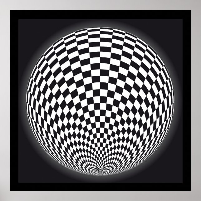Abstract op art Poster (Front)