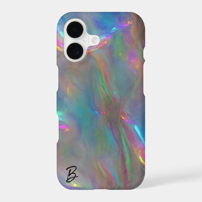 Abstract Opal Personalised Phone Case (Back)