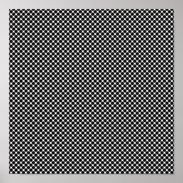 Abstract Optical Dots Canvas Print (Front)