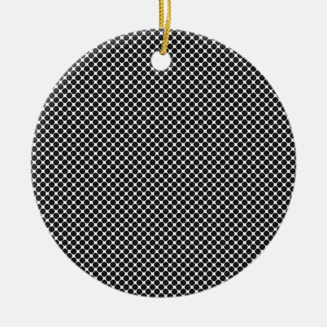 Abstract Optical Dots Ornament (Front)