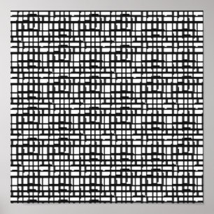 Abstract Optical Grid Canvas Print