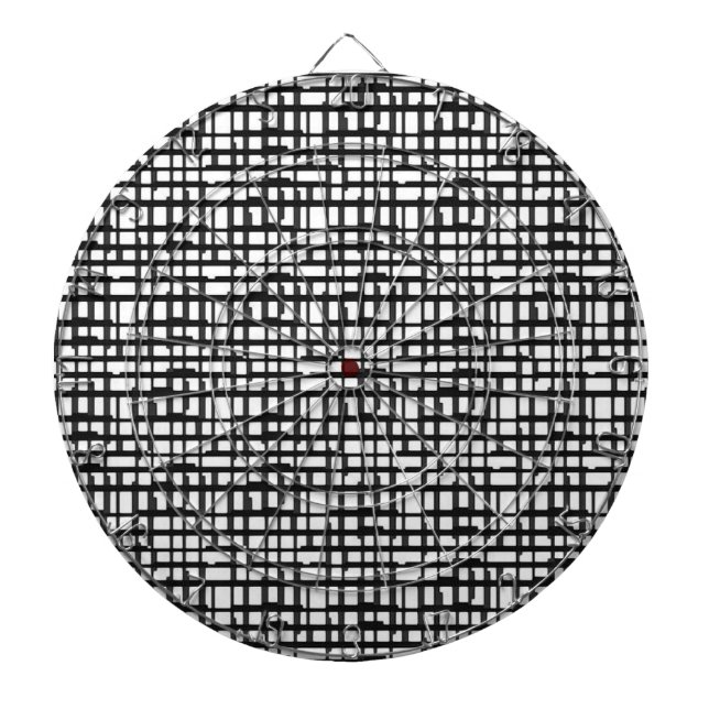 Abstract Optical Grid Dart Board (Front)
