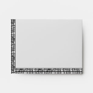 Abstract Optical Grid Note Card Envelope