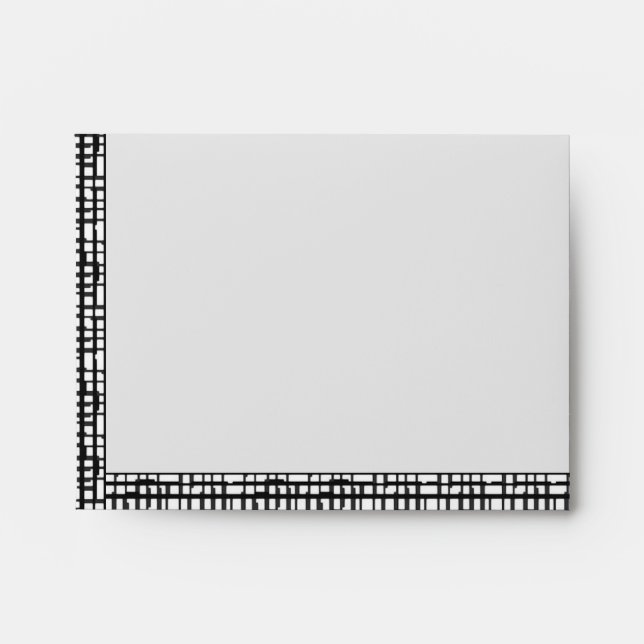 Abstract Optical Grid Note Card Envelope (Front)