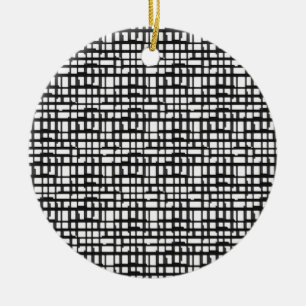 Abstract Optical Grid Ornament