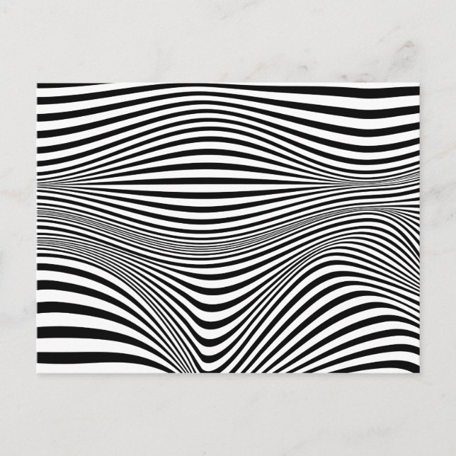 Abstract Optical Illusion Background Postcard (Front)