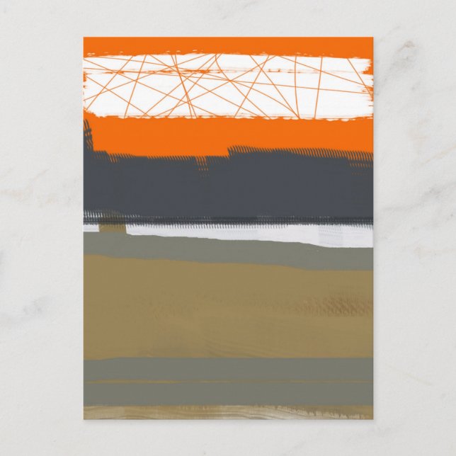 Abstract Orange 1 Postcard (Front)