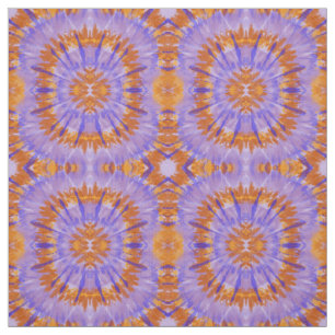 Abstract orange and blue fabric