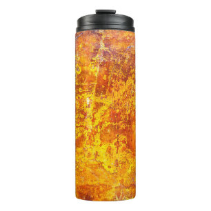 Abstract orange background texture concrete wall, thermal tumbler