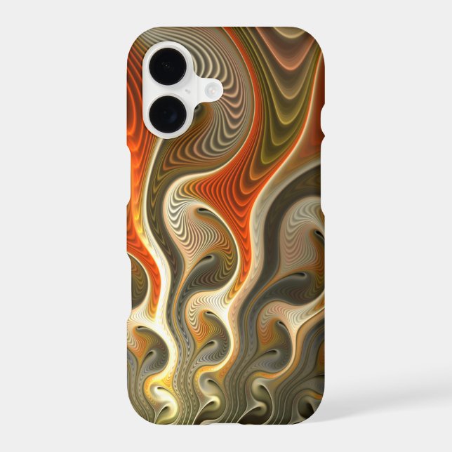 Abstract Orange Flames Set Phasers (Back)