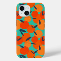 Abstract Orange Fruit Pattern