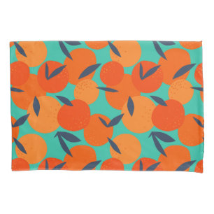 Abstract Orange Fruit Pattern Pillowcase