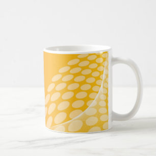 Abstract Orange Geometric Ceramic Mug