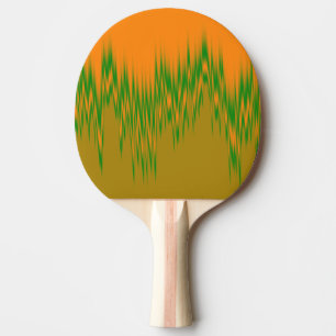 Abstract Orange, Green, Brown Wave Pattern Paddle