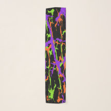 Abstract Orange Green Purple Pattern