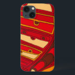 Abstract Orange Panels iPhone 13 Case<br><div class="desc">A surrealist dream,  these brightly coloured abstract orange panels look like melted wax flowing through a canvas. A Jennifer Goldberger creation,  this work is amazing in its imaginative use of colour and lines. Order yours today!</div>