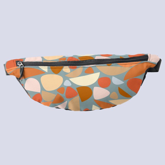 Abstract Orange Peach Pattern Bum Bags (Abstract pattern peach orange fanny pack)