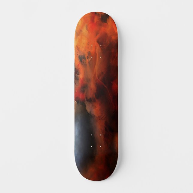 Abstract Orange Skateboard (Front)