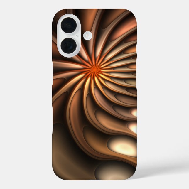 Abstract Orange Spiral Coule Conversation Case-Mate iPhone Case (Back)