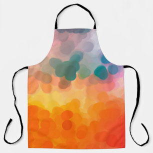 Abstract orange watercolor background. Illustratio Apron
