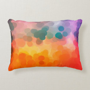 Abstract orange watercolor background. Illustratio Decorative Cushion