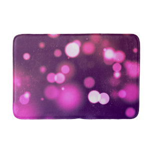 Abstract Orbs Pink/Purple Whimsical Design bathmat