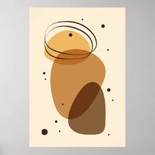 Abstract organic art work poster