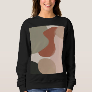 Abstract Organic Blob Art – Modern Minimal Sweatshirt