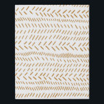 Abstract Organic Lines Art in Boho Gold  Faux Canvas Print<br><div class="desc">Abstract Modern Art - Lines in Golden Amber Yellow</div>