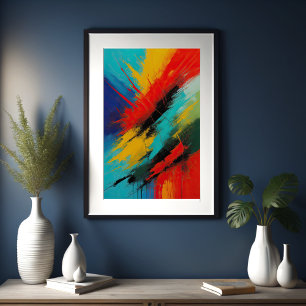 Abstract Organic Painting 2:3 Poster